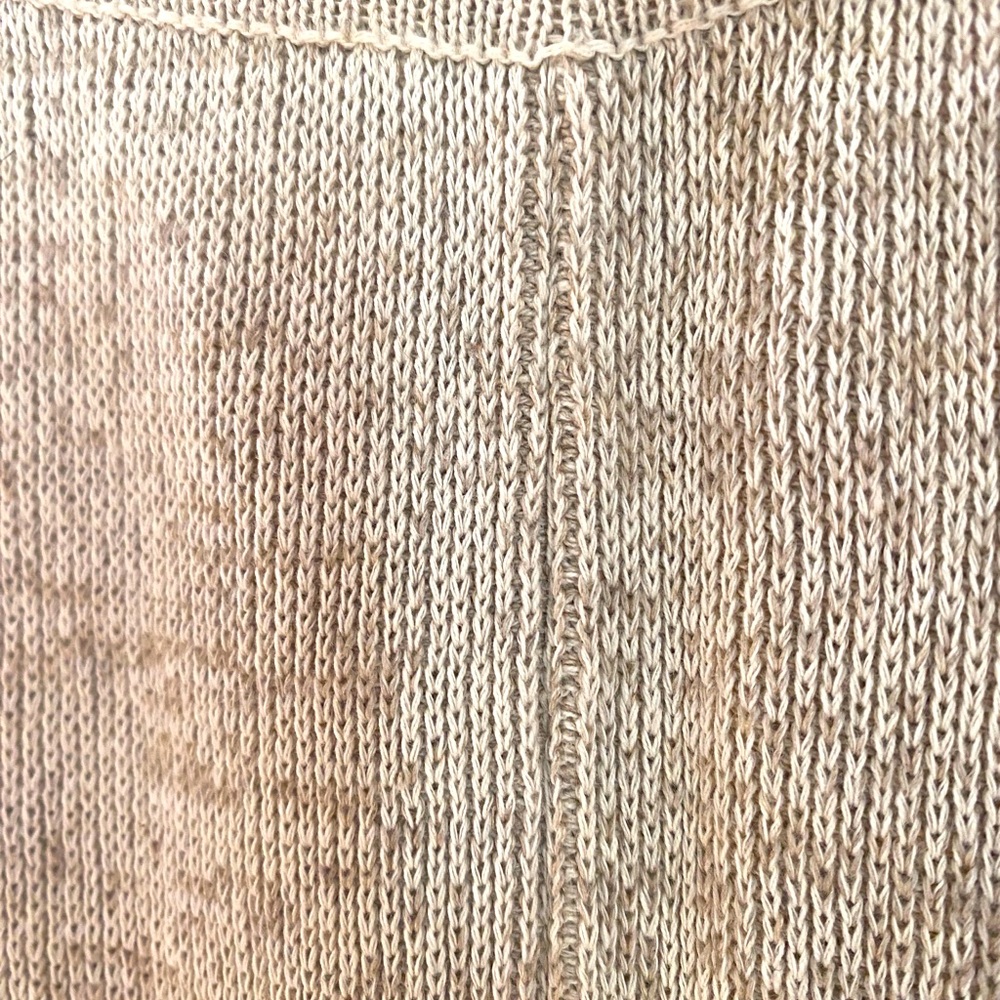 linen cotton knit straight skirt cream small - Picture 9 of 9
